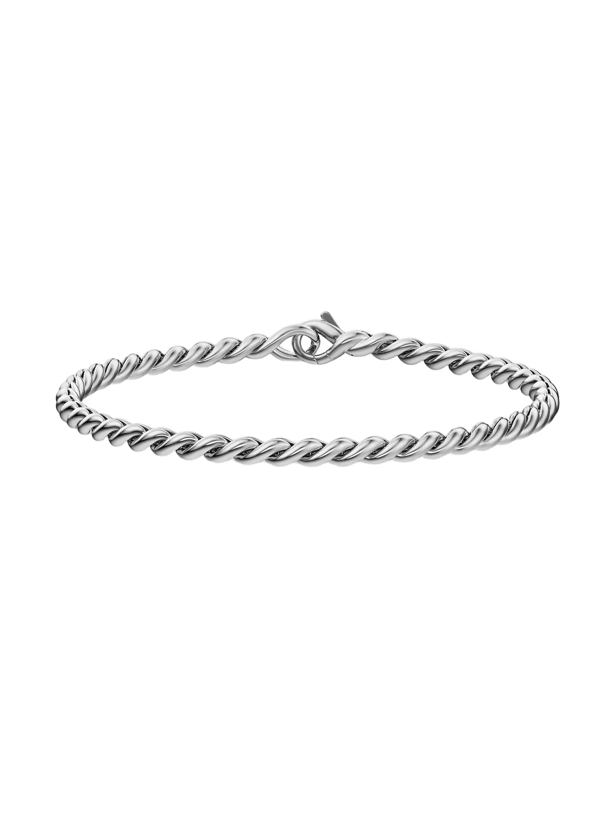David Yurman Men's Sculpted Cable Chain Bracelet in Sterling Silver, 3.7MM