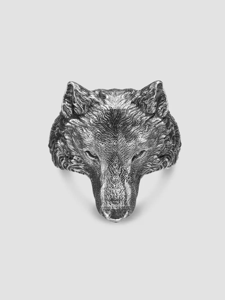 David Yurman Men's Petrvs Wolf Signet Ring in Sterling Silver, 25MM | Thumbnail 3 David Yurman Men's Petrvs Wolf Signet Ring in Sterling Silver, 25MM | Thumbnail 3