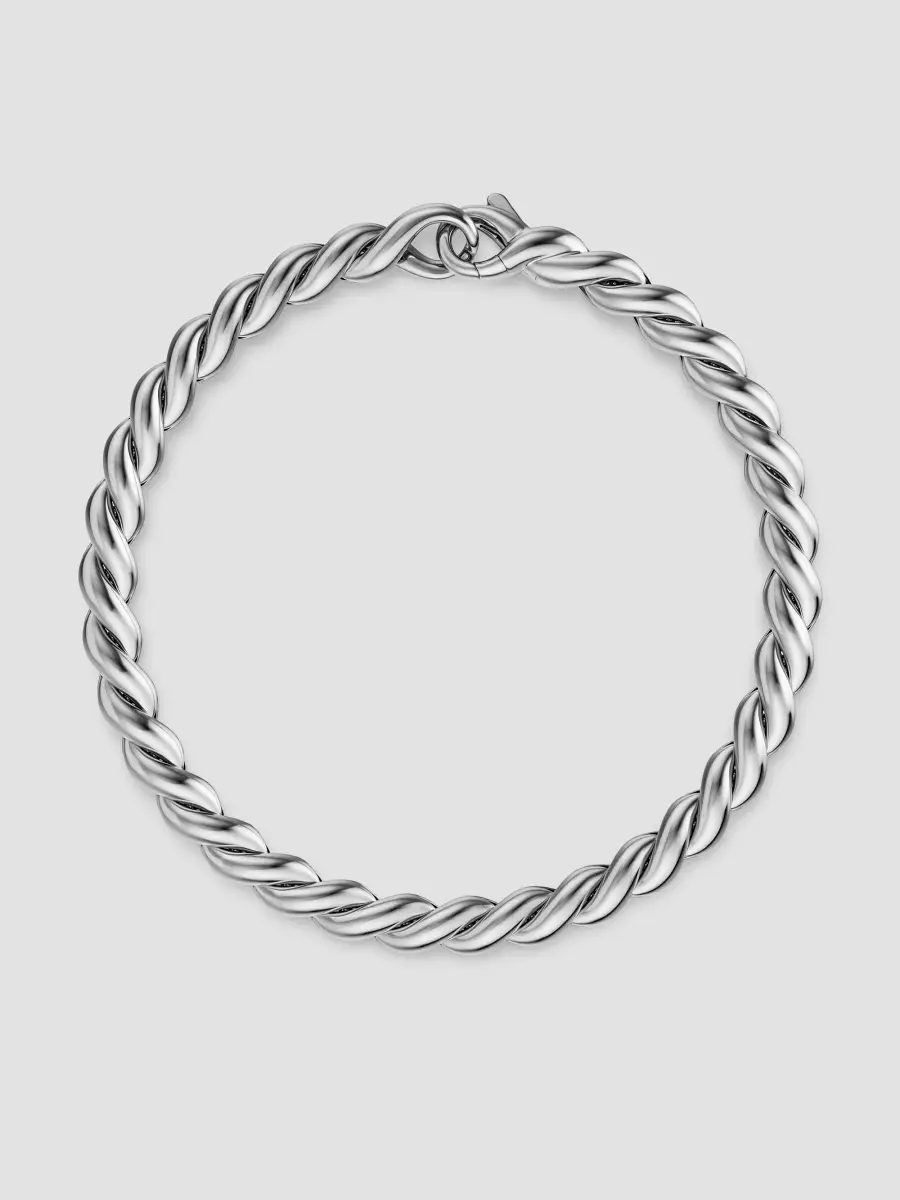 David Yurman Men's Sculpted Cable Chain Bracelet in Sterling Silver, 5.7MM | Thumbnail 3 David Yurman Men's Sculpted Cable Chain Bracelet in Sterling Silver, 5.7MM | Thumbnail 3