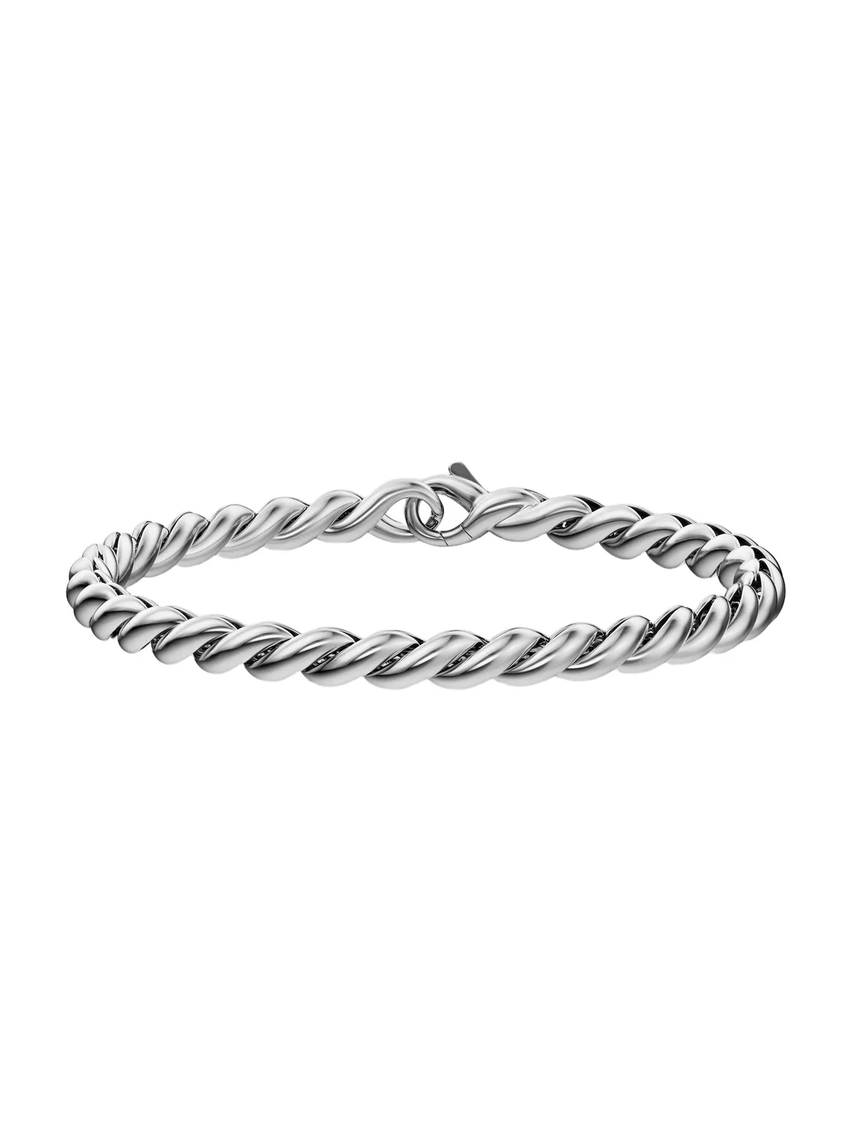 David Yurman Men's Sculpted Cable Chain Bracelet in Sterling Silver, 5.7MM