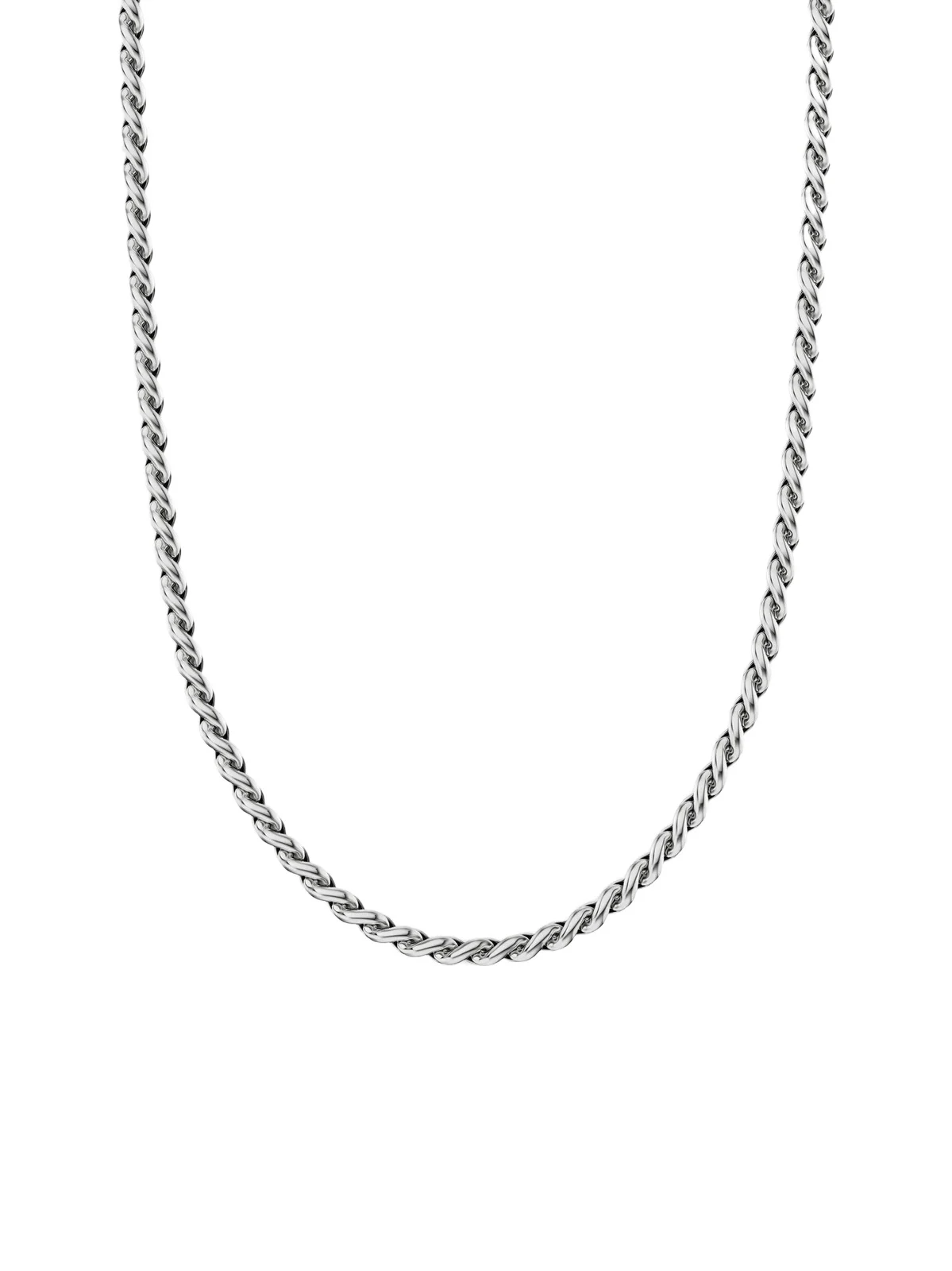 David Yurman Men's Sculpted Cable Chain Necklace in Sterling Silver, 3.7MM