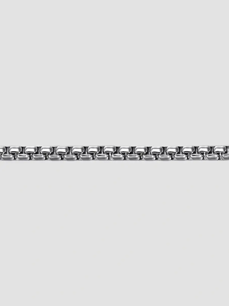 Gabriel & Co Men's Classic Sterling Silver Box Chain Bracelet | Thumbnail 3 Gabriel & Co Men's Classic Sterling Silver Box Chain Bracelet | Thumbnail 3