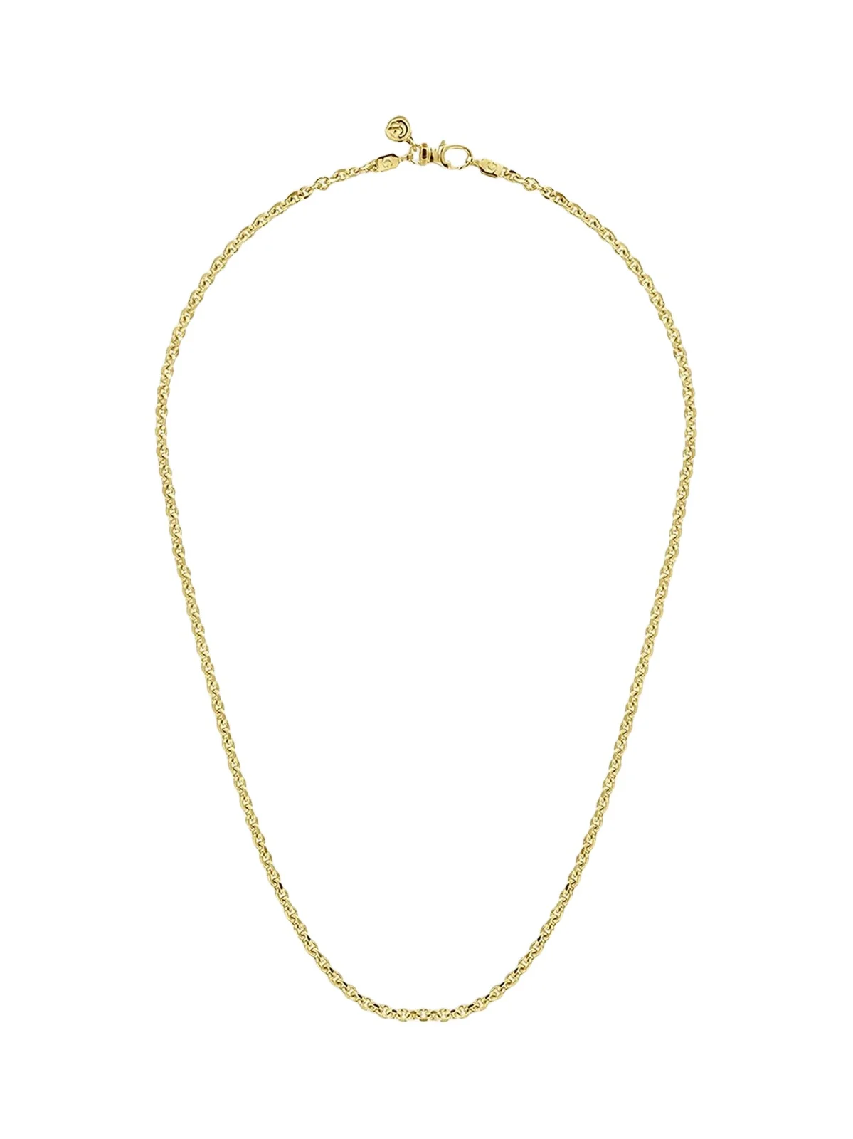 Gabriel & Co Men's Classic 14K Yellow Gold Link Chain Necklace