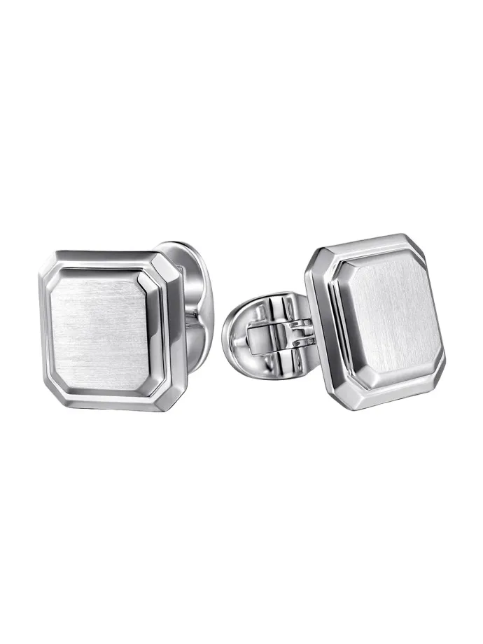 Gabriel & Co Men's Contemporary Sterling Silver Octagon Cufflinks