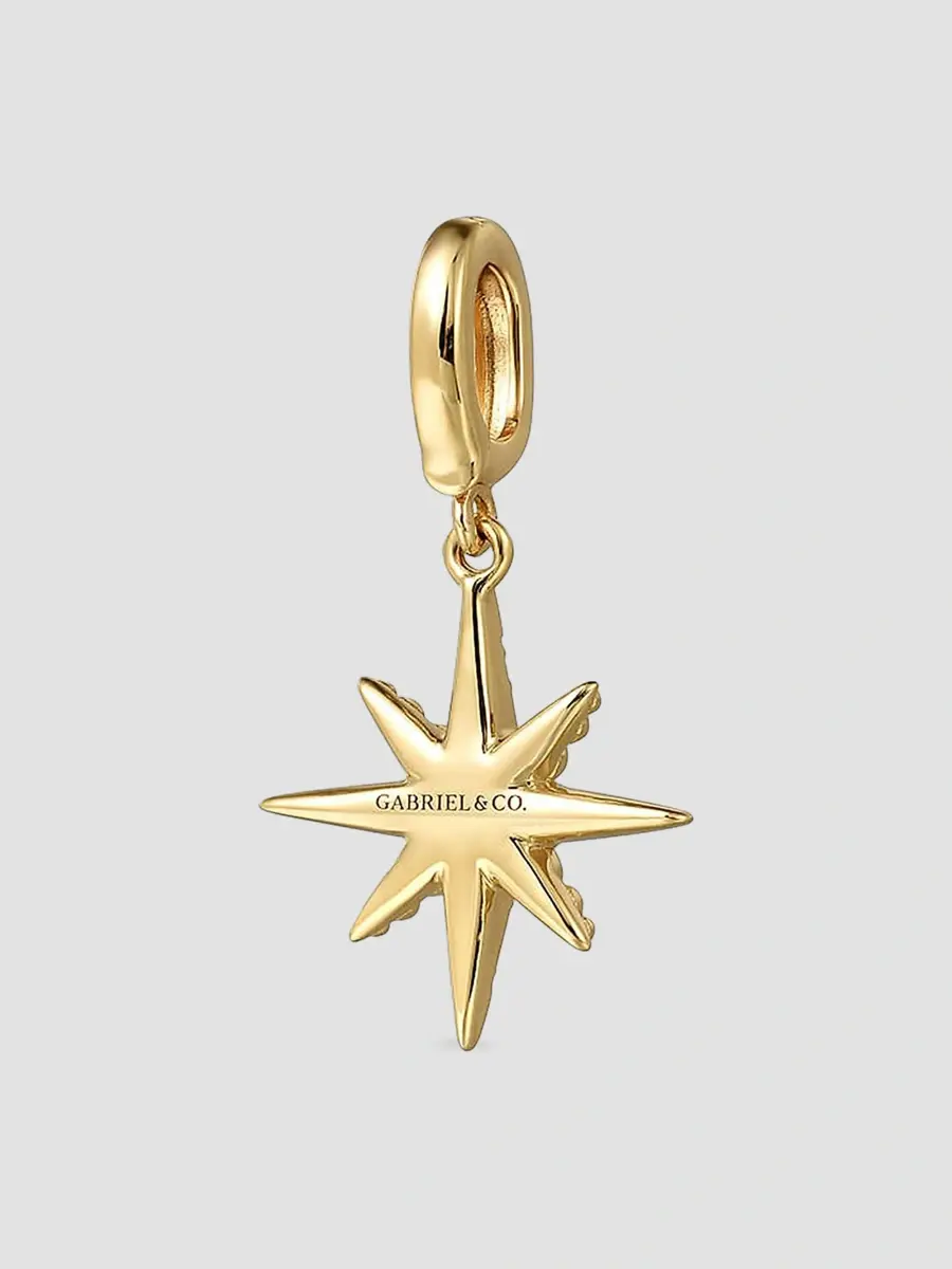 Gabriel & Co Women's Bujukan 14K Yellow Gold & 0.15 TCW Diamond Star Charm | Thumbnail 3 Gabriel & Co Women's Bujukan 14K Yellow Gold & 0.15 TCW Diamond Star Charm | Thumbnail 3