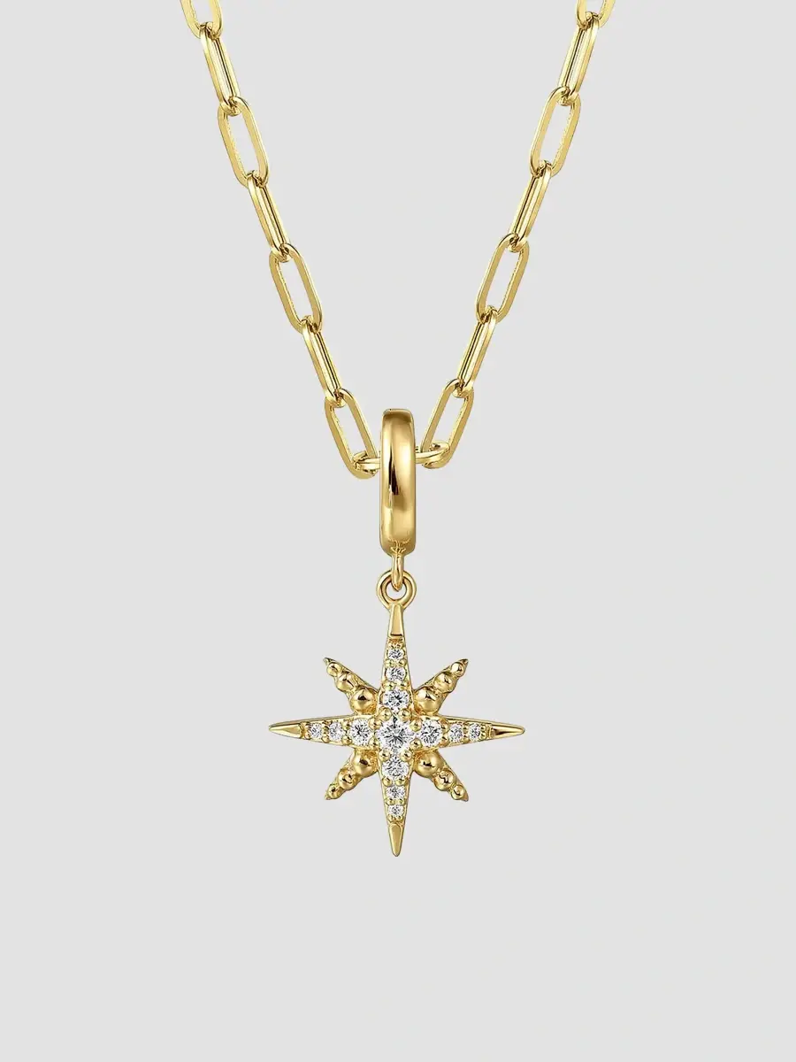 Gabriel & Co Women's Bujukan 14K Yellow Gold & 0.15 TCW Diamond Star Charm | Thumbnail 4 Gabriel & Co Women's Bujukan 14K Yellow Gold & 0.15 TCW Diamond Star Charm | Thumbnail 4
