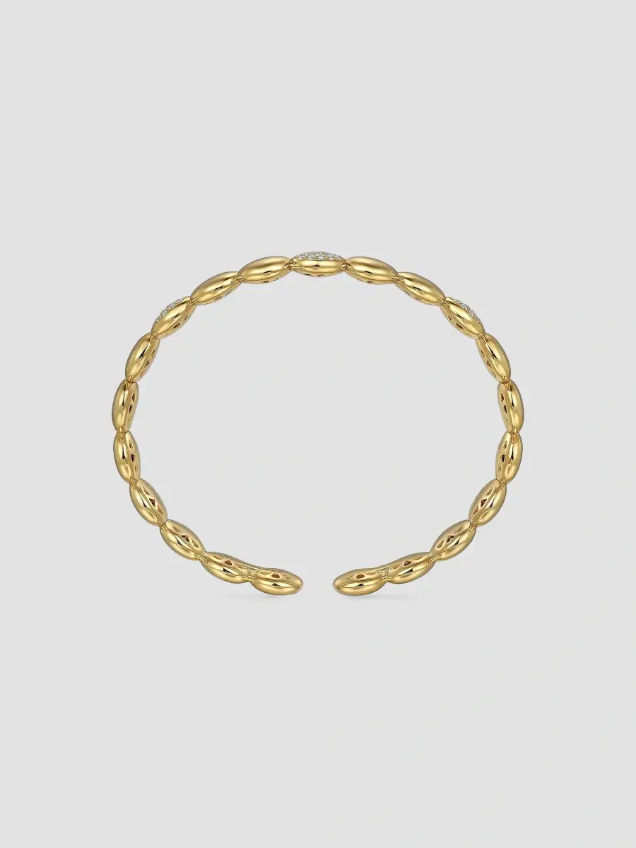 Gabriel & Co Women's Contemporary 14K Yellow Gold & 0.55 TCW Diamond Cuff | Thumbnail 4 Gabriel & Co Women's Contemporary 14K Yellow Gold & 0.55 TCW Diamond Cuff | Thumbnail 4
