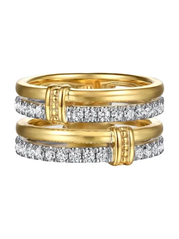 Women's Bujukan 14K Two-Tone Gold & 0.60 TCW Diamond Ring Women's Bujukan 14K Two-Tone Gold & 0.60 TCW Diamond Ring