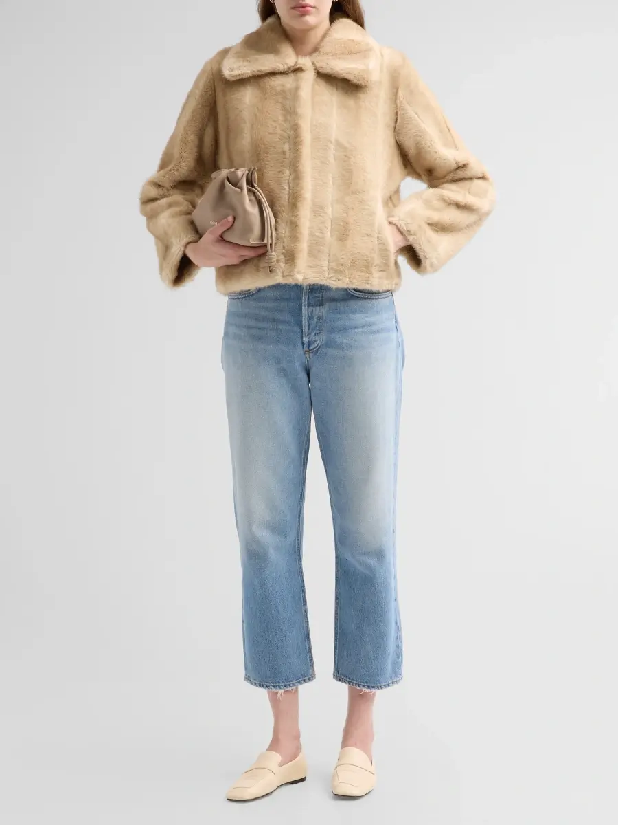 Apparis Women's Elis Shaved Faux-Mink Fur Coat | Thumbnail 2 Apparis Women's Elis Shaved Faux-Mink Fur Coat | Thumbnail 2
