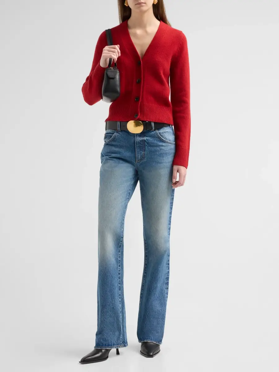 Nili Lotan Women's Joan Straight-Leg Crop Jeans | Thumbnail 2 Nili Lotan Women's Joan Straight-Leg Crop Jeans | Thumbnail 2