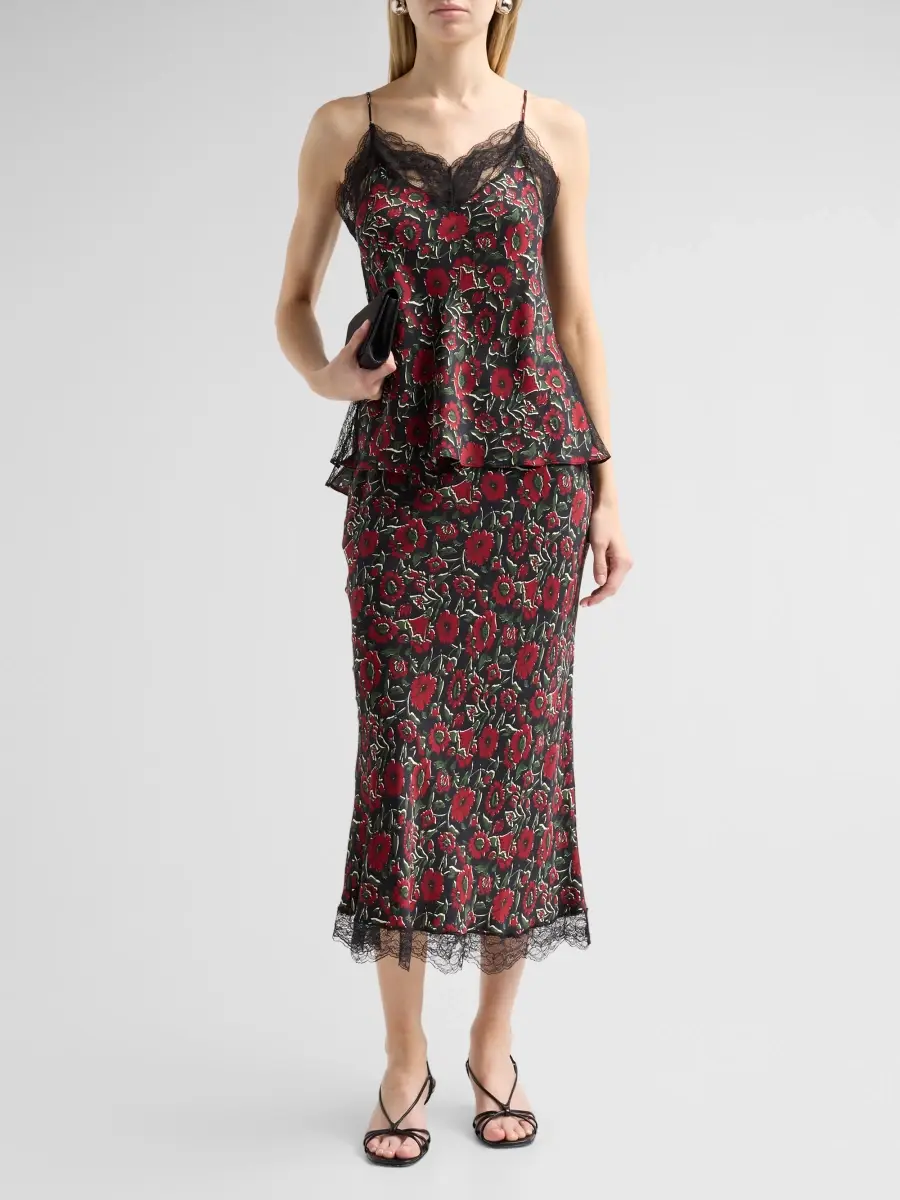 Veronica Beard Women's Johanan Silk-Blend Floral Cami | Thumbnail 2