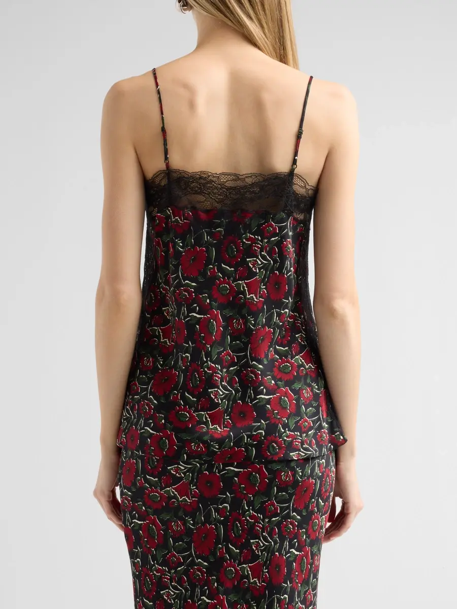Veronica Beard Women's Johanan Silk-Blend Floral Cami | Thumbnail 3