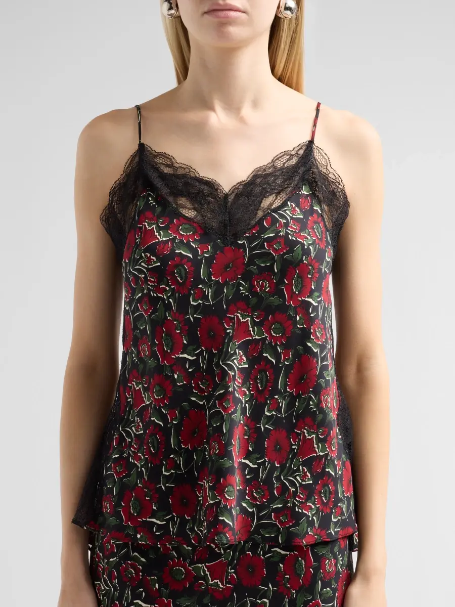 Veronica Beard Women's Johanan Silk-Blend Floral Cami | Thumbnail 5