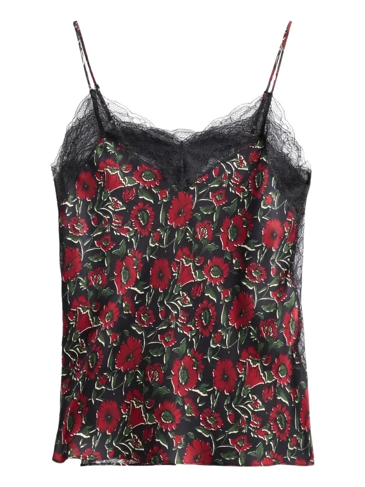 Veronica Beard Women's Johanan Silk-Blend Floral Cami
