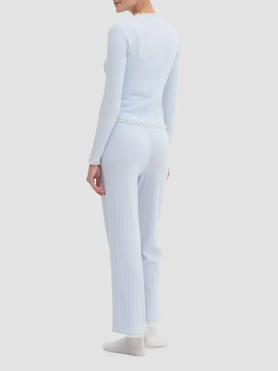 Hill House Home Women's The Hadley Pointelle Pajama Set | Thumbnail 3 Hill House Home Women's The Hadley Pointelle Pajama Set | Thumbnail 3
