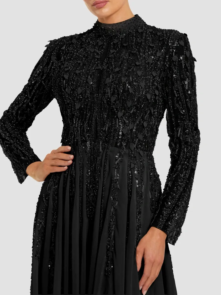 Mac Duggal Women's Evening Embellished Satin Gown | Thumbnail 4