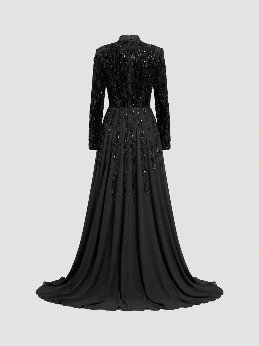 Mac Duggal Women's Evening Embellished Satin Gown | Thumbnail 5