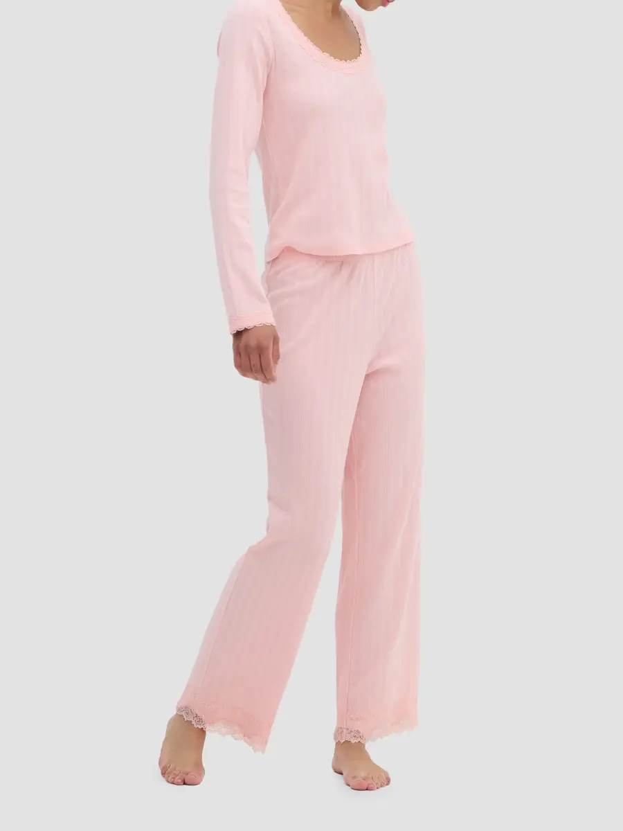 Hill House Home Women's The Filippa Pointelle Pajama Set | Thumbnail 3 Hill House Home Women's The Filippa Pointelle Pajama Set | Thumbnail 3