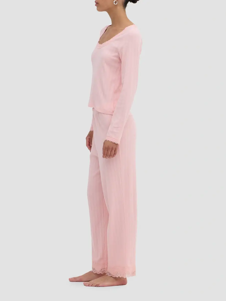 Hill House Home Women's The Filippa Pointelle Pajama Set | Thumbnail 4 Hill House Home Women's The Filippa Pointelle Pajama Set | Thumbnail 4