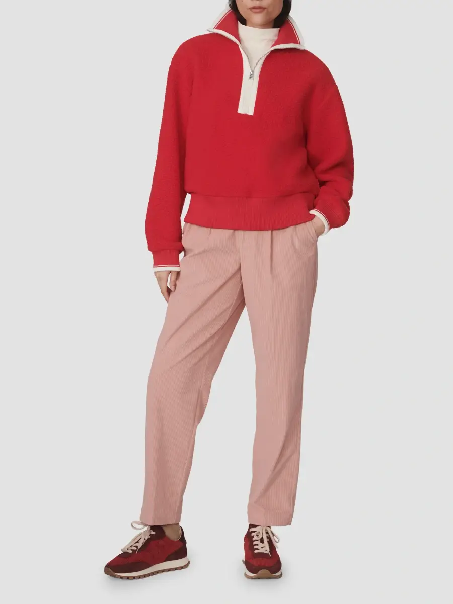 Varley Women's Anika Fleece Half-Zip Sweatshirt | Thumbnail 2 Varley Women's Anika Fleece Half-Zip Sweatshirt | Thumbnail 2
