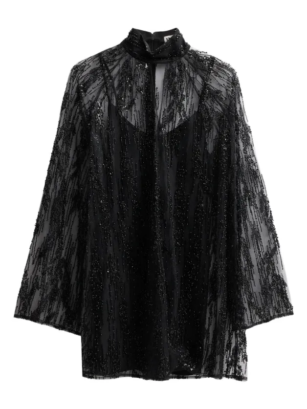 Staud Women's Esther Sequined Overlay Mini Dress
