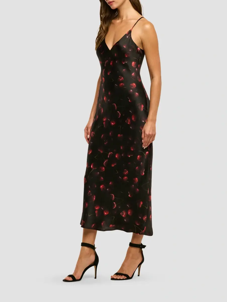 L'Agence Women's Seridie Printed Silk Midi Slipdress | Thumbnail 4 L'Agence Women's Seridie Printed Silk Midi Slipdress | Thumbnail 4
