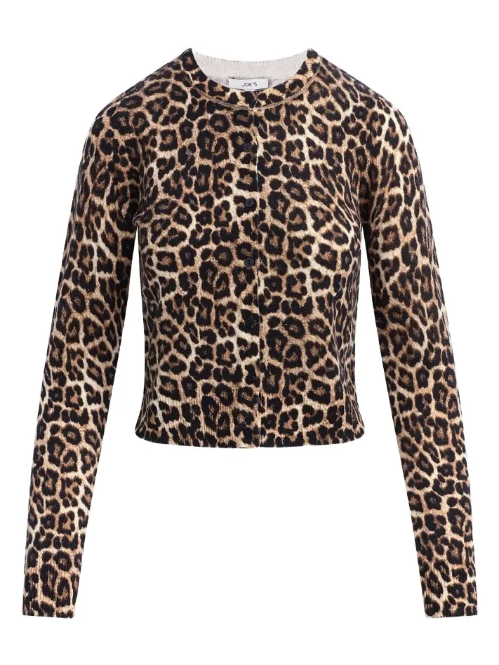 Joe's Jeans Women's The Leopard Dani Wool-Cashmere Cardigan