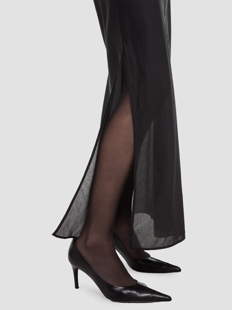 Helmut Lang Women's Sheer Layered A-Line Maxi Skirt | Thumbnail 5