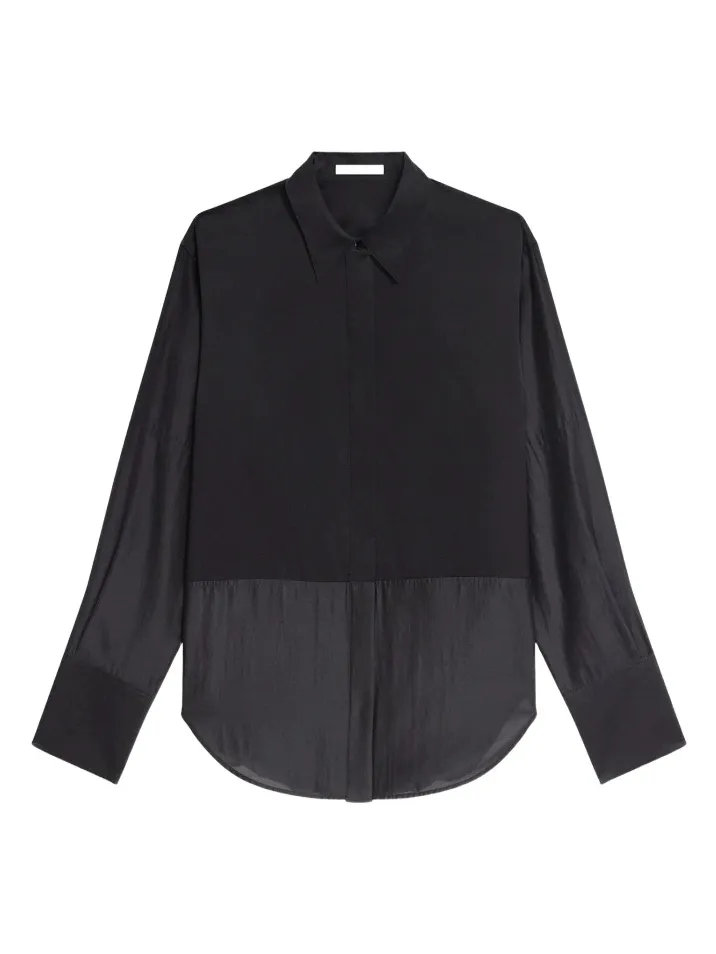 Helmut Lang Women's Silk Oversized Combo Shirt