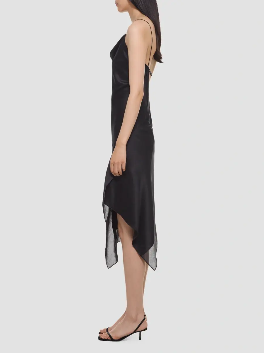 Helmut Lang Women's Asymmetric Silk Handkerchief Midi Dress | Thumbnail 5 Helmut Lang Women's Asymmetric Silk Handkerchief Midi Dress | Thumbnail 5