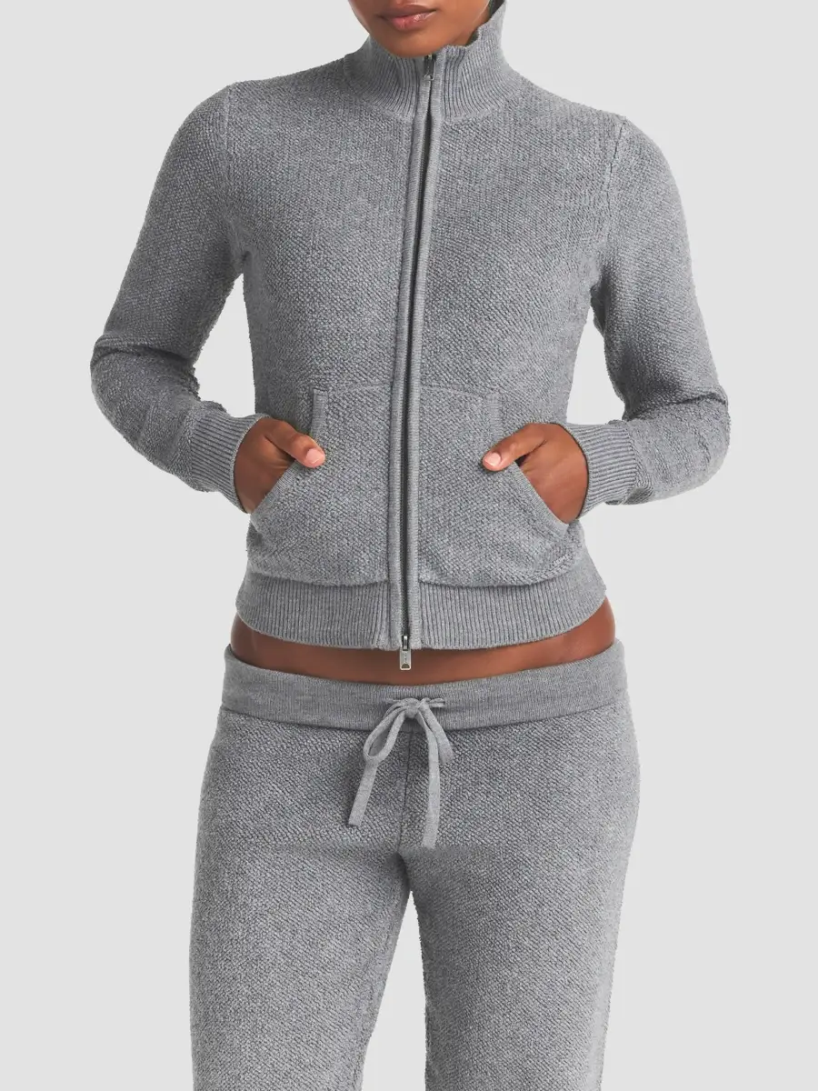 Skims Women's Knit Zip-Up Jacket | Thumbnail 4