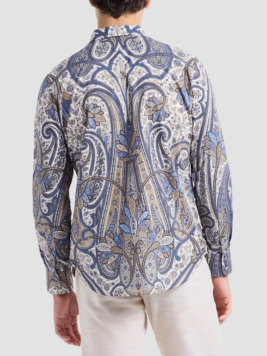 Robert Graham Men's The Lansky Look Paisley Metallic Shirt | Thumbnail 5