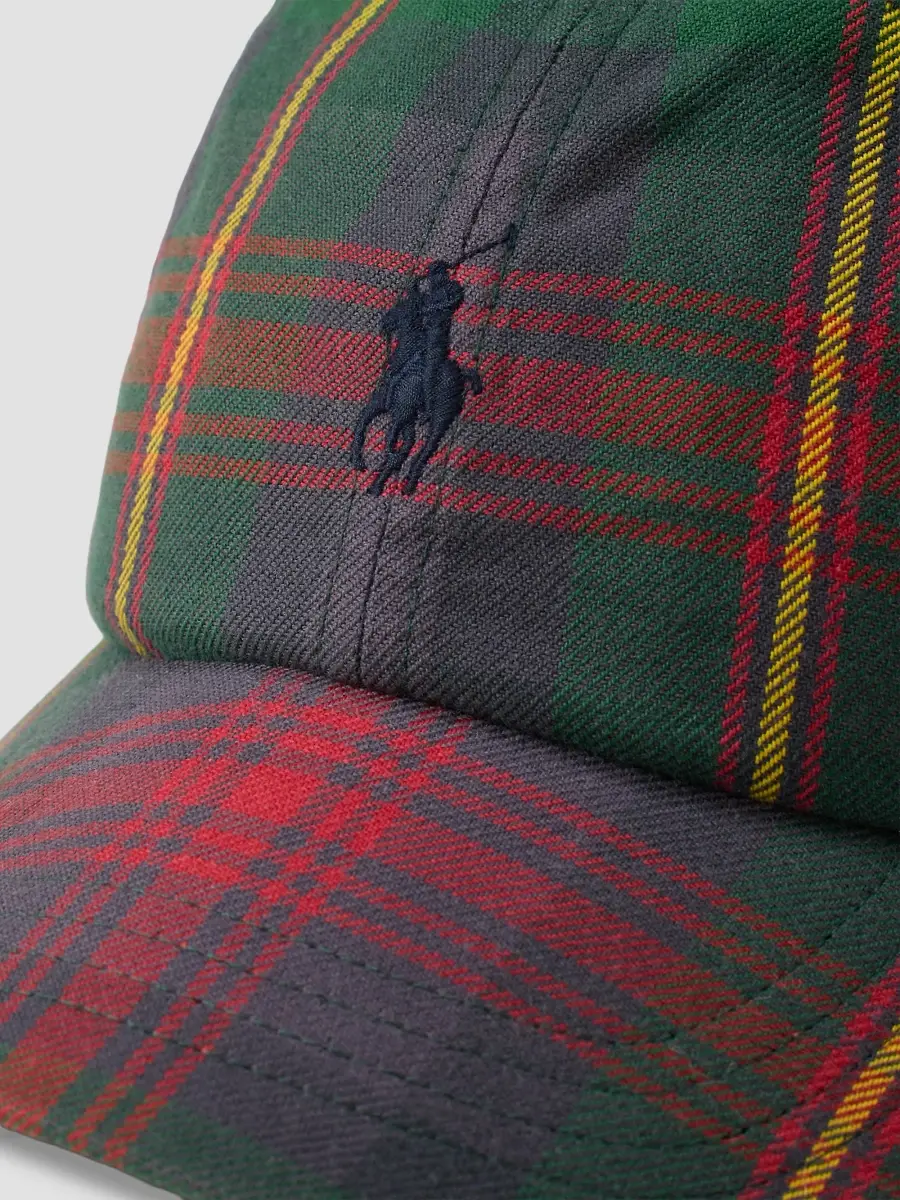 Polo Ralph Lauren Men's Logo Flannel Baseball Cap | Thumbnail 3