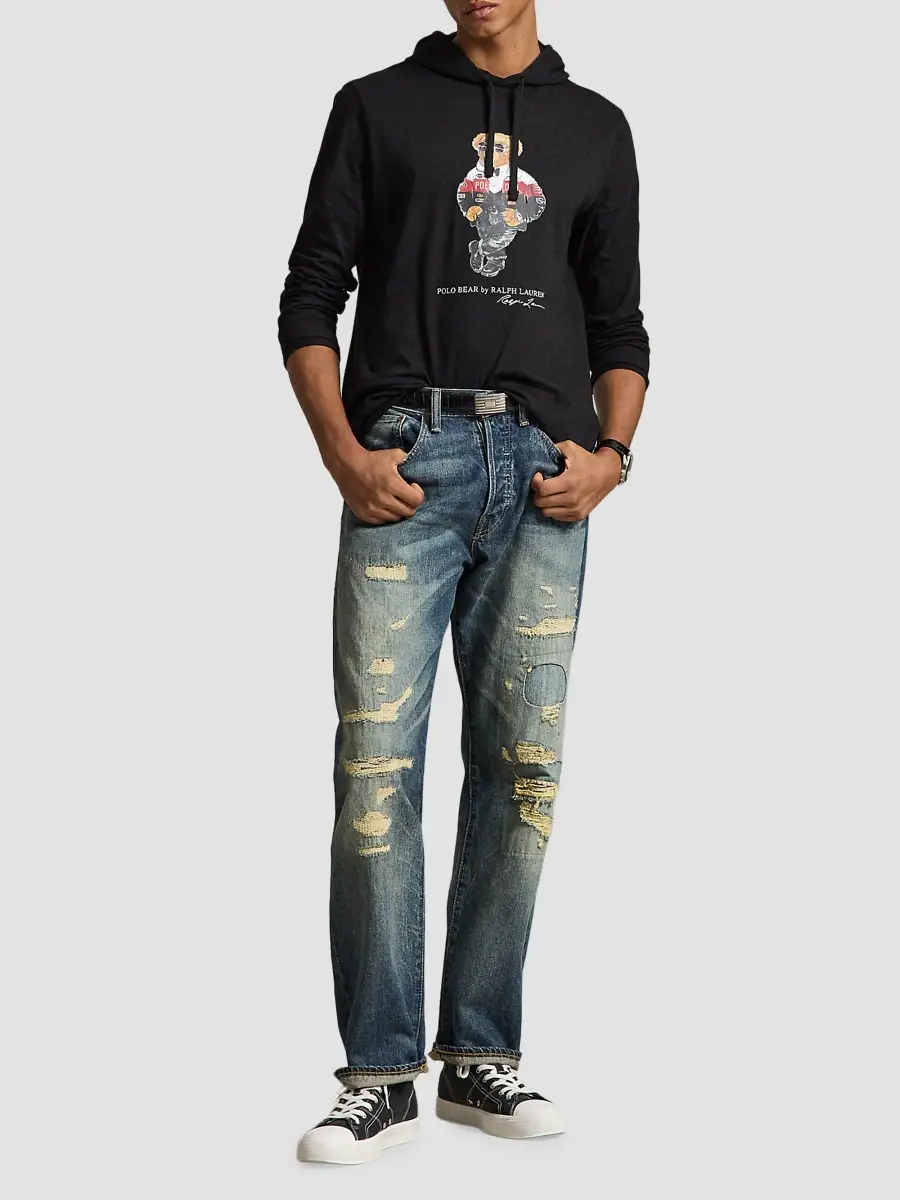 Polo Ralph Lauren Men's Polo Bear Cotton Hoodie | Thumbnail 2 Polo Ralph Lauren Men's Polo Bear Cotton Hoodie | Thumbnail 2