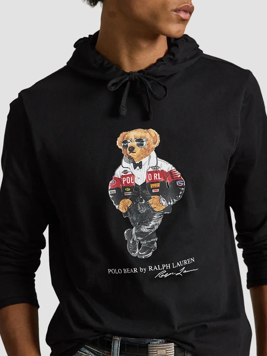 Polo Ralph Lauren Men's Polo Bear Cotton Hoodie | Thumbnail 5 Polo Ralph Lauren Men's Polo Bear Cotton Hoodie | Thumbnail 5