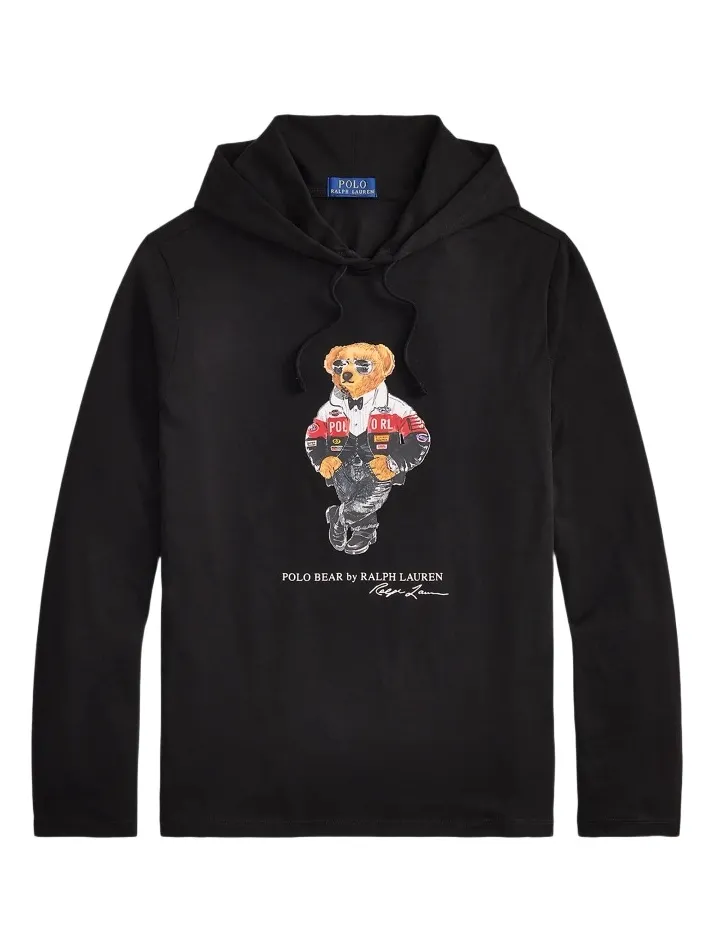 Men's Polo Bear Cotton Hoodie Men's Polo Bear Cotton Hoodie