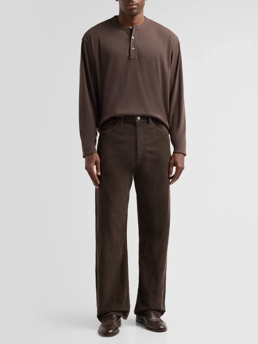 Frame Men's The Baggy Corduroy Wide-Leg Jeans | Thumbnail 2