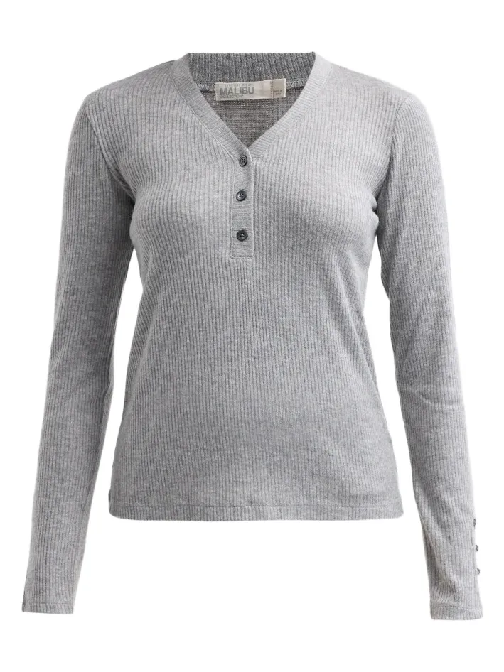 Barefoot Dreams Women's Cozy Dreams Sleep Henley Top