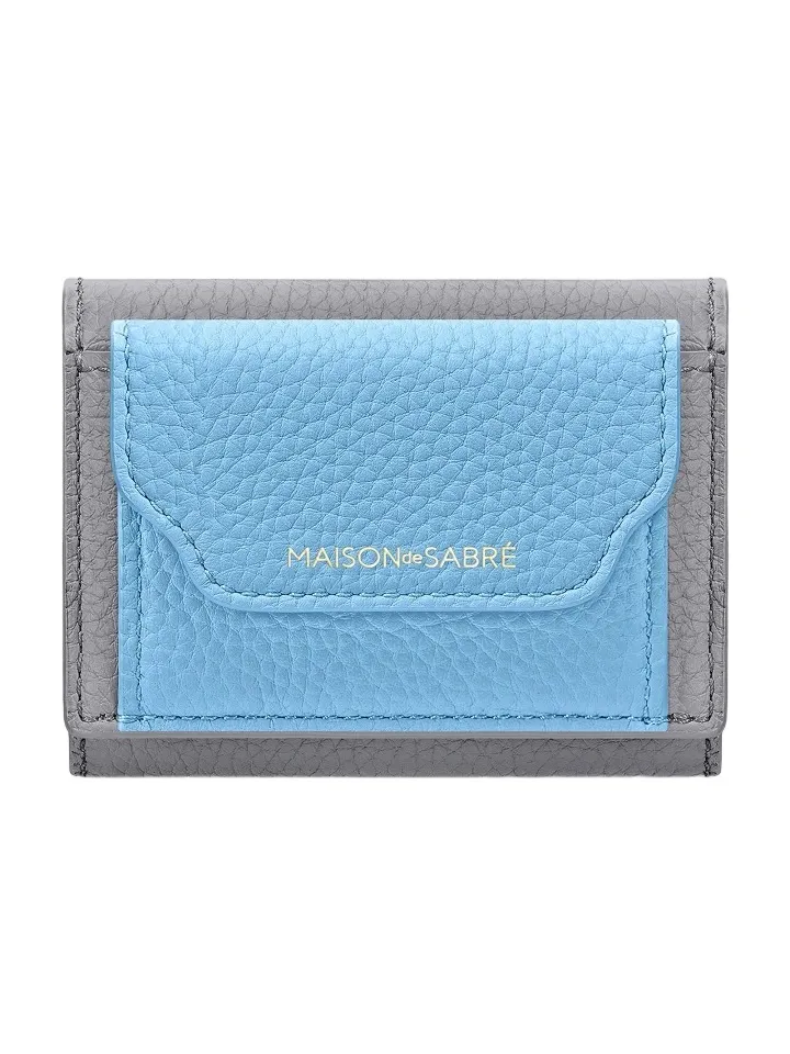 MAISON de SABRÉ Women's Leather Compact Trifold Wallet