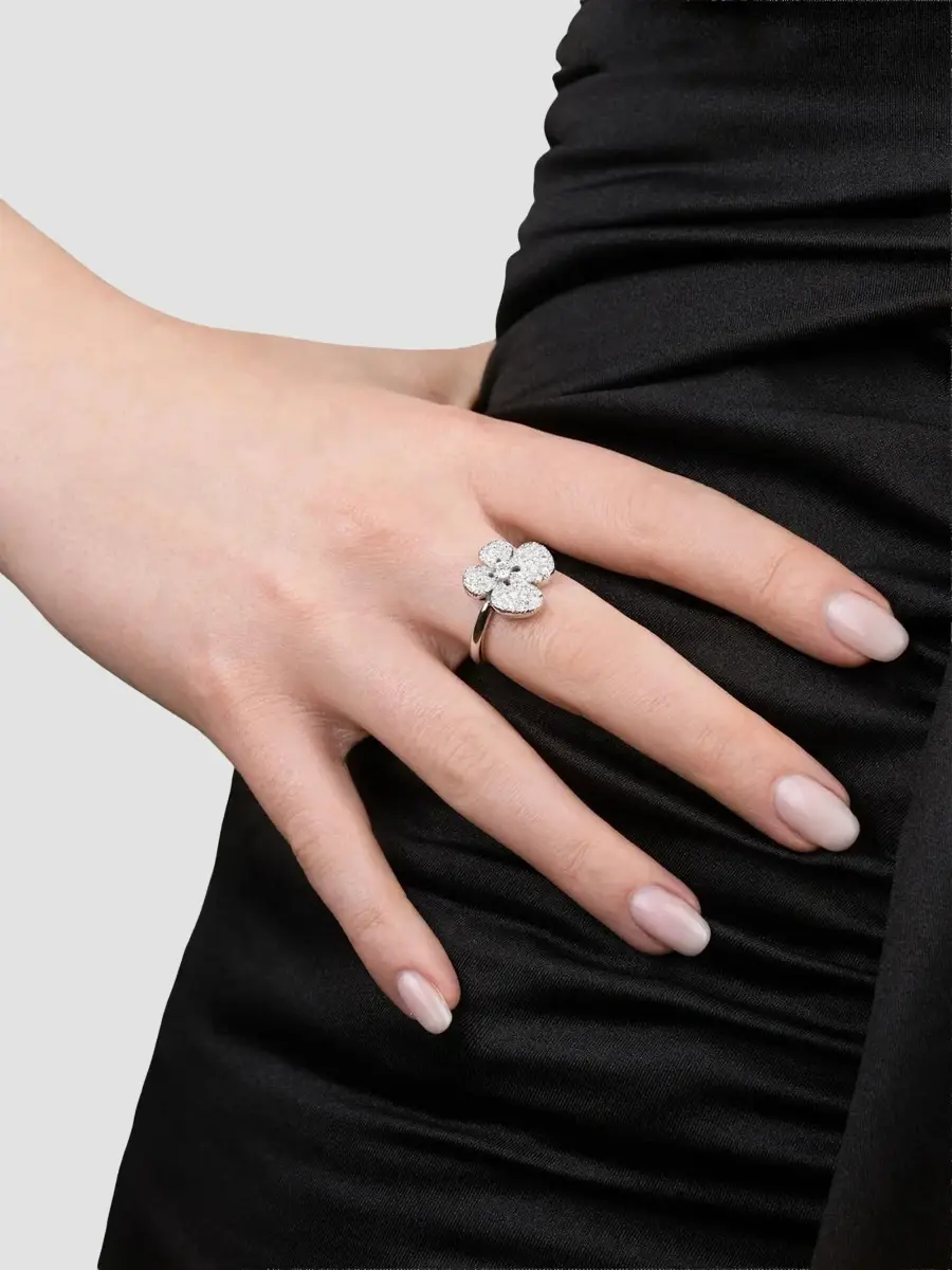 Miseno Women's Ischia 18K White Gold & 0.74 TCW Diamond Flower Ring | Thumbnail 2 Miseno Women's Ischia 18K White Gold & 0.74 TCW Diamond Flower Ring | Thumbnail 2