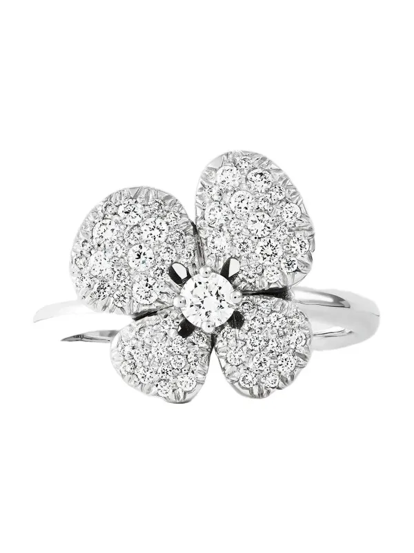 Miseno Women's Ischia 18K White Gold & 0.74 TCW Diamond Flower Ring