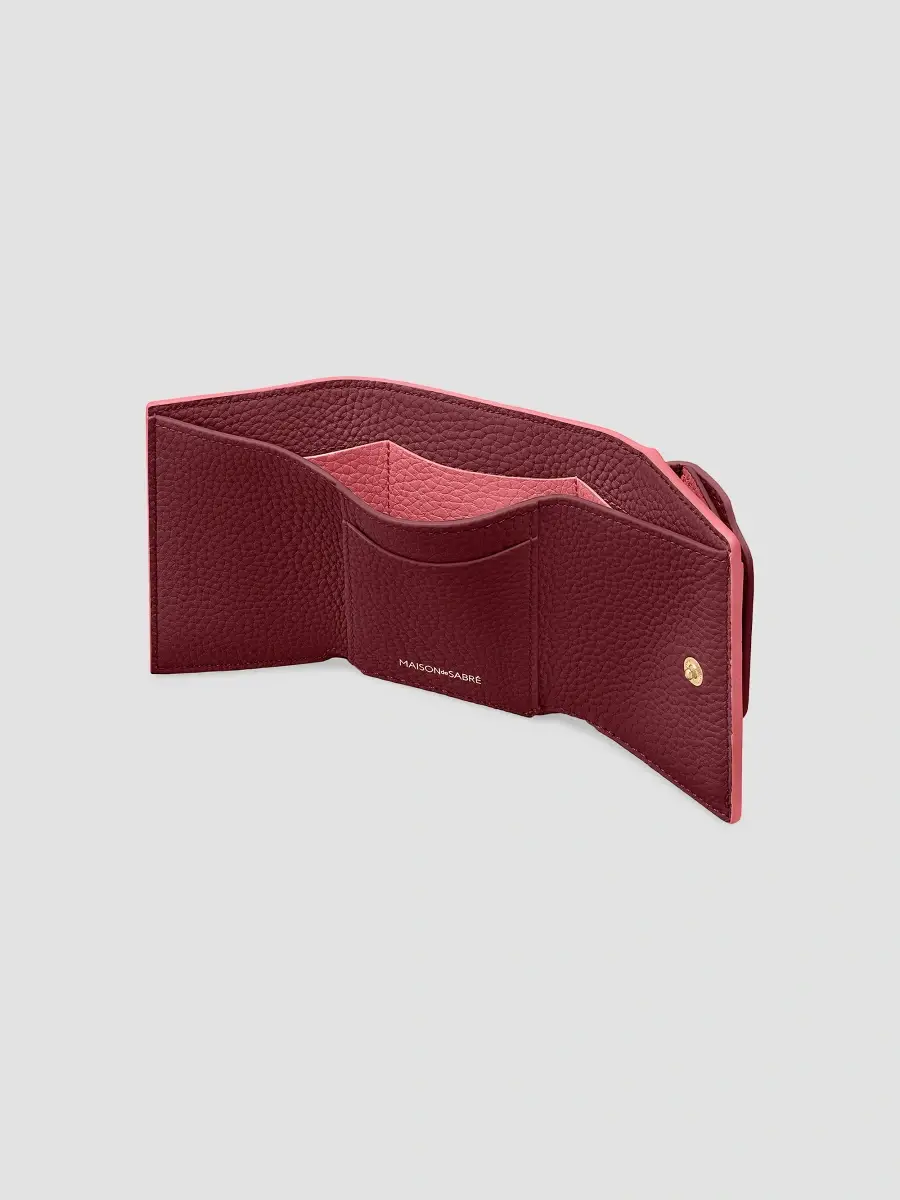 MAISON de SABRÉ Women's Leather Compact Trifold Wallet | Thumbnail 3 MAISON de SABRÉ Women's Leather Compact Trifold Wallet | Thumbnail 3
