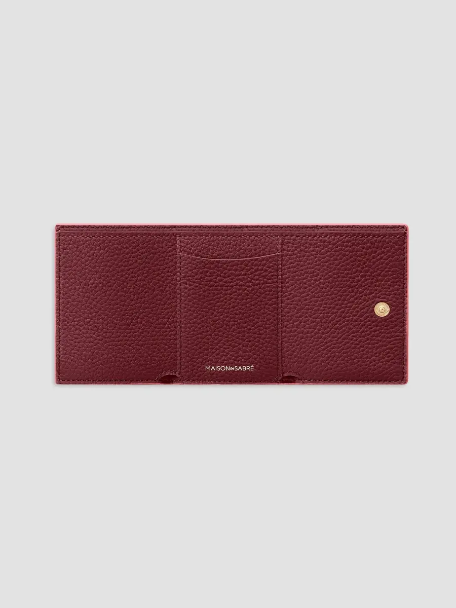 MAISON de SABRÉ Women's Leather Compact Trifold Wallet | Thumbnail 5 MAISON de SABRÉ Women's Leather Compact Trifold Wallet | Thumbnail 5