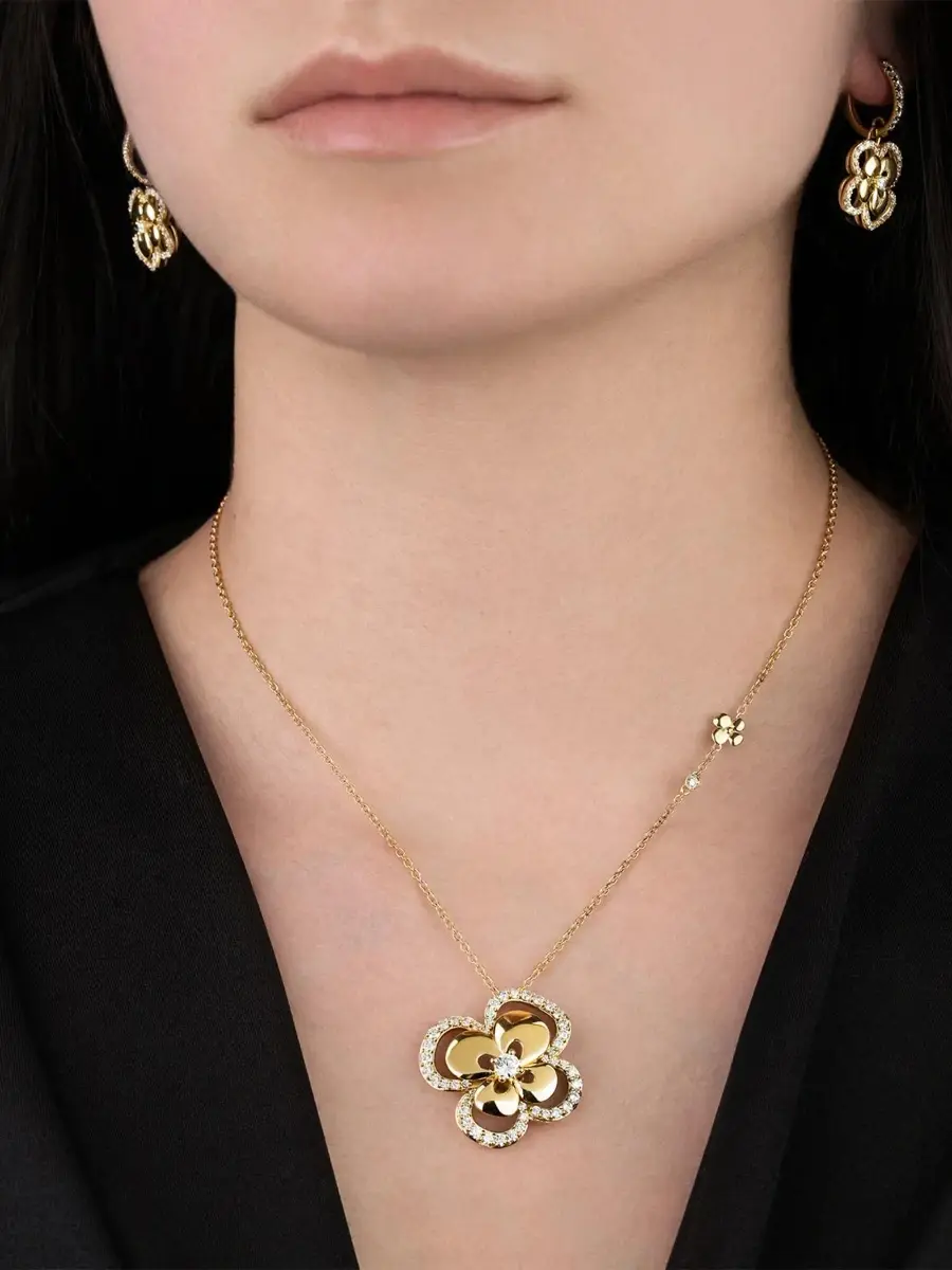Miseno Women's Ischia 18K Yellow Gold & 1.40 TCW Diamond Flower Pendant Necklace | Thumbnail 2 Miseno Women's Ischia 18K Yellow Gold & 1.40 TCW Diamond Flower Pendant Necklace | Thumbnail 2