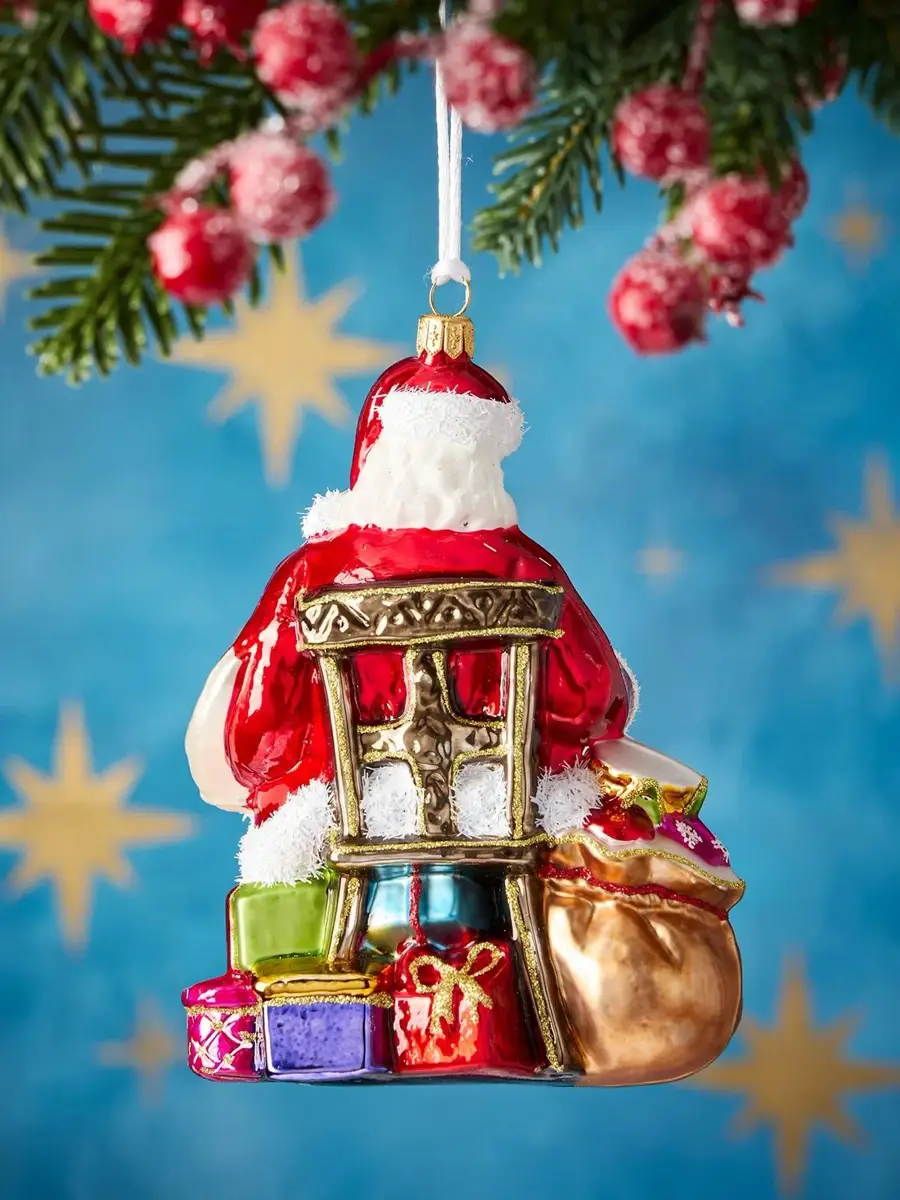 Exclusively Ours Toymaker Santa Glass Ornament | Thumbnail 2 Exclusively Ours Toymaker Santa Glass Ornament | Thumbnail 2