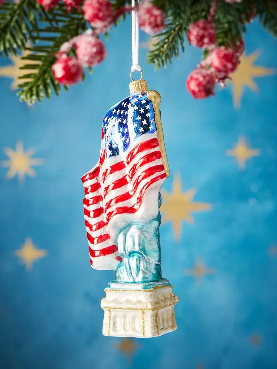 Exclusively Ours Statue Of Liberty Glass Ornament | Thumbnail 2 Exclusively Ours Statue Of Liberty Glass Ornament | Thumbnail 2