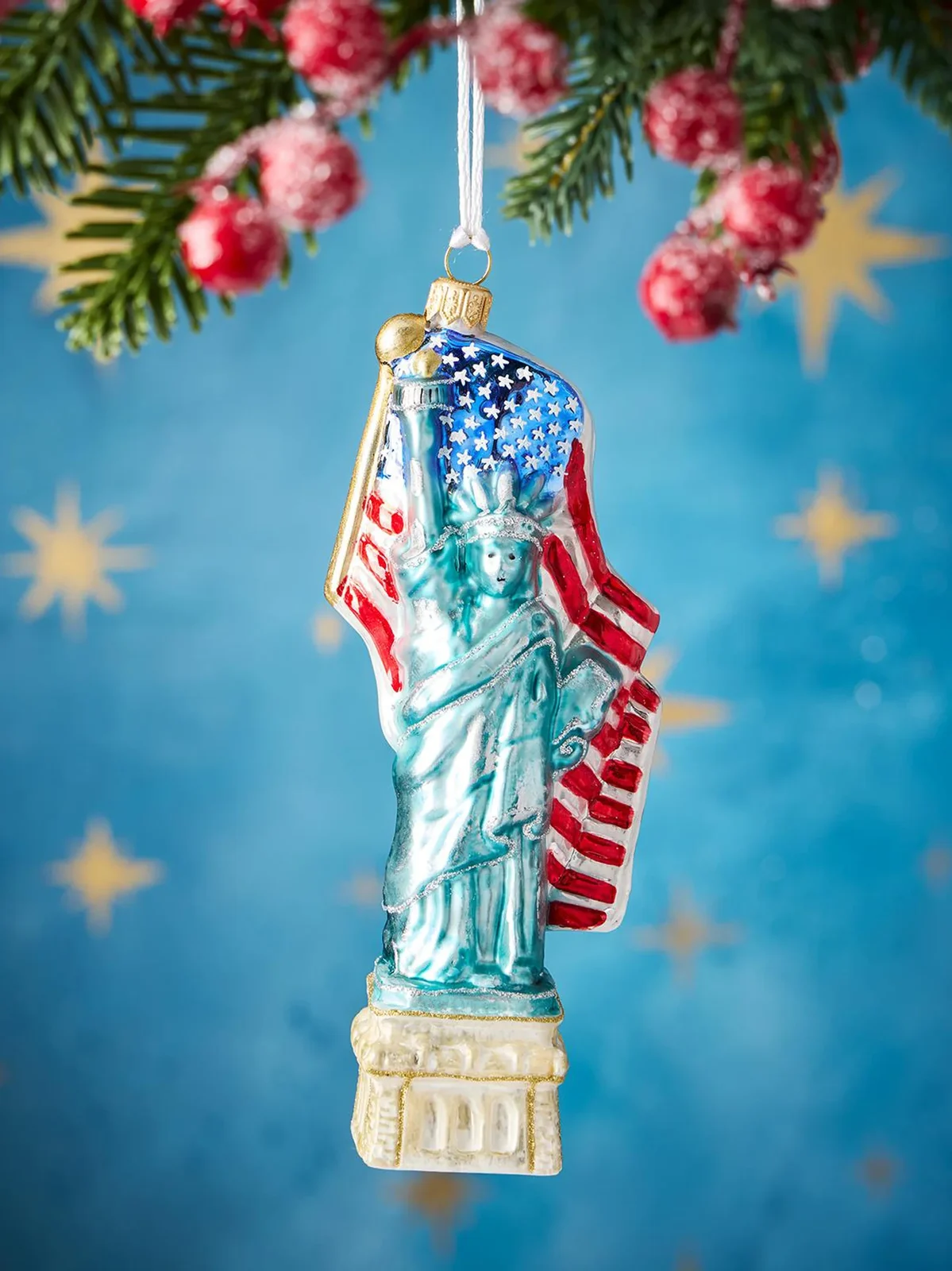 Exclusively Ours Statue Of Liberty Glass Ornament