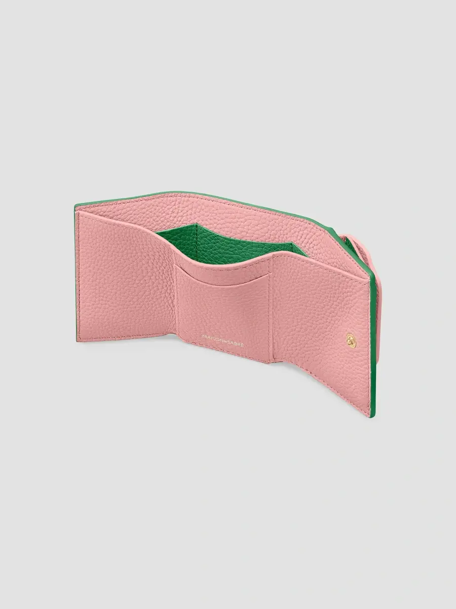 MAISON de SABRÉ Women's Leather Compact Trifold Wallet | Thumbnail 3 MAISON de SABRÉ Women's Leather Compact Trifold Wallet | Thumbnail 3