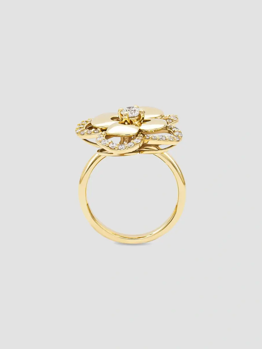 Miseno Women's Ischia 18K Yellow Gold & 0.71 TCW Diamond Flower Ring | Thumbnail 3 Miseno Women's Ischia 18K Yellow Gold & 0.71 TCW Diamond Flower Ring | Thumbnail 3