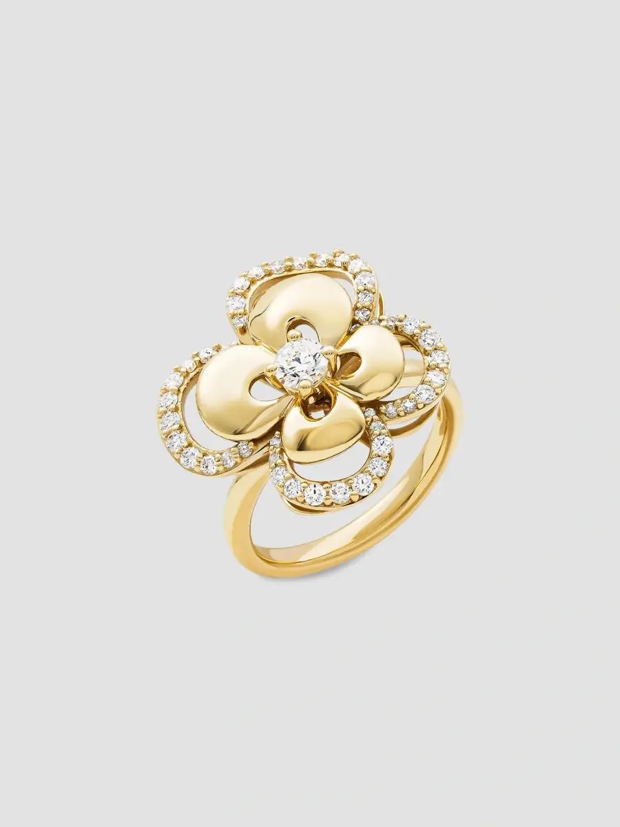 Miseno Women's Ischia 18K Yellow Gold & 0.71 TCW Diamond Flower Ring | Thumbnail 4 Miseno Women's Ischia 18K Yellow Gold & 0.71 TCW Diamond Flower Ring | Thumbnail 4